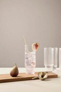 Ferm LIVING Verres à Long Drink Ripple, 4 pièces, Transparent 9 Ferm LIVING Verres à Long Drink Ripple, 4 pièces, Transparent -Ferm Living 05 18304 2
