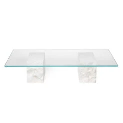 Ferm LIVING Table Basse Mineral, Marbre Bianco Curia