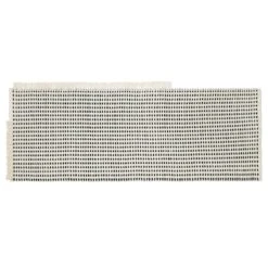 Ferm LIVING Tapis Way, 70 x 180 cm, Blanc Cassé - bleu Foncé
