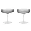 Ferm LIVING 2 coupes à Champagne Ripple, Smoked Grey -Ferm Living 1080FermLiving 19 TH