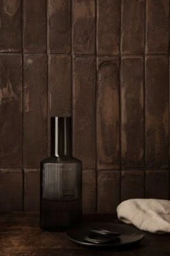 Ferm LIVING Carafe Ripple, Smoked Grey -Ferm Living 11 11944