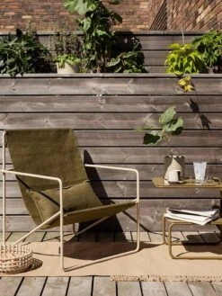 Ferm LIVING Fauteuil Lounge Desert, Cashmere - Olive -Ferm Living 1104263783 2 1625832522 1440x