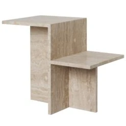 Ferm LIVING Table D’appoint Distinct, Travertin
