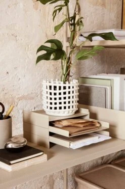 Ferm LIVING Petit Panier Ceramic, Blanc Cassé -Ferm Living 13 0949