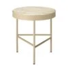 Ferm LIVING Table D'appoint Moyenne Travertine, Cashmere