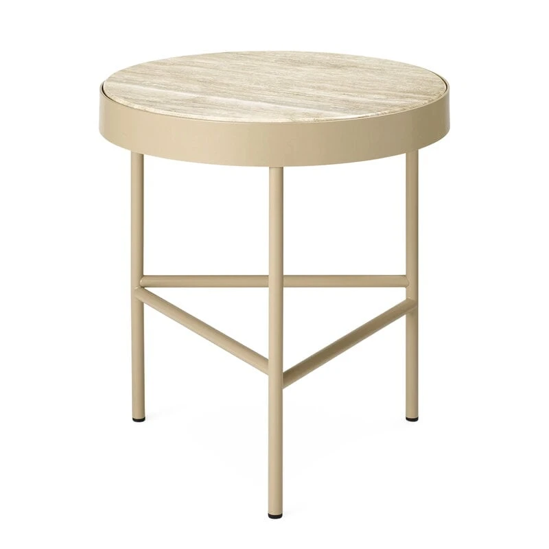 Ferm LIVING Table D'appoint Moyenne Travertine, Cashmere 3 Ferm LIVING Table D'appoint Moyenne Travertine, Cashmere
