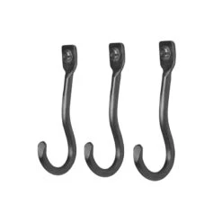 Ferm LIVING Patère Curvature, 3 Pièces, Laiton Noir