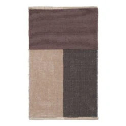 Ferm LIVING Tapis De Bain Pile, Brun - Beige