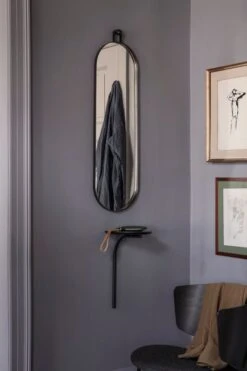 Ferm LIVING Miroir Poise, Ovale, Noir -Ferm Living 19 3218 2