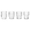 Ferm LIVING Verres Ripple, 4 pièces, Transparent -Ferm Living 2015FermLiving2018 TH