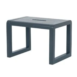 Ferm LIVING Tabouret Little Architect, Bleu Foncé