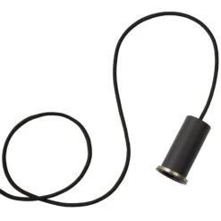 Ferm LIVING Socket Pendant Low, Noir