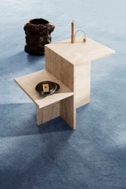 Ferm LIVING Table D’appoint Distinct, Travertin -Ferm Living 220 17892 FIXED