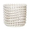 Ferm LIVING Grand Panier Ceramic, Blanc Cassé -Ferm Living 27fermliving ceramic kori iso valk ma