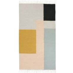 Ferm LIVING Tapis Kelim, Squares, 80 X 140 cm
