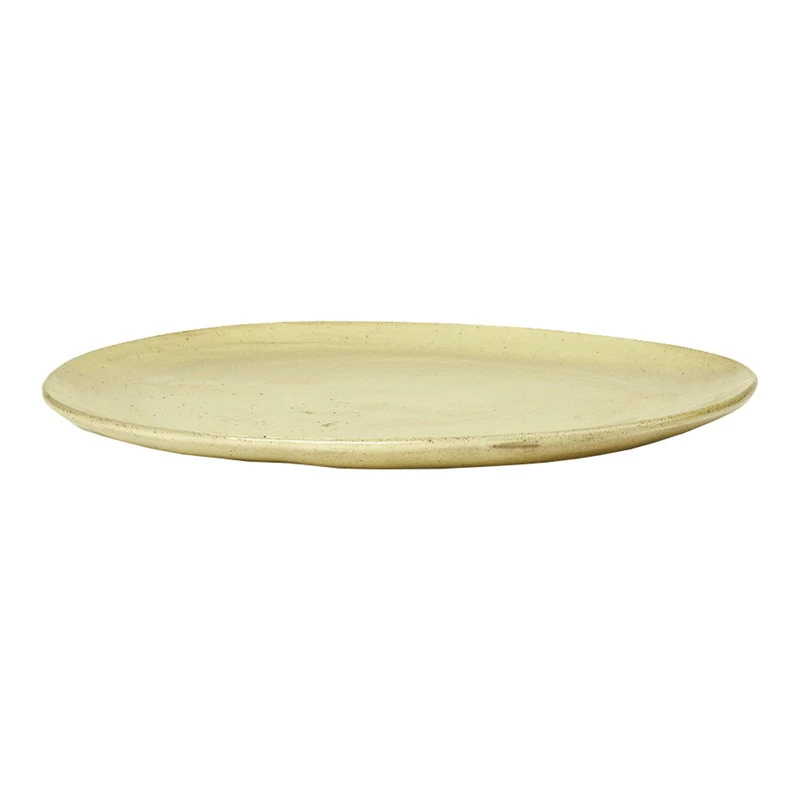 Ferm LIVING Assiette Moyenne Flow, Jaune Moucheté 3 Ferm LIVING Assiette Moyenne Flow, Jaune Moucheté