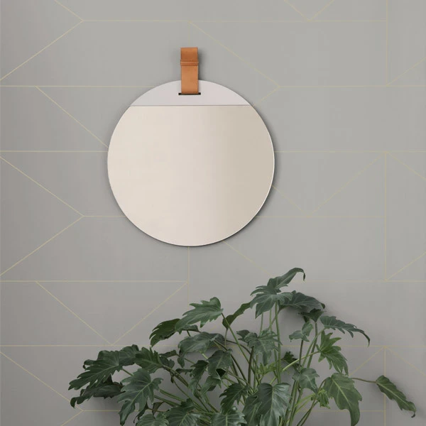 Ferm LIVING Miroir Enter, Grand Modèle, Brun 4 Ferm LIVING Miroir Enter, Grand Modèle, Brun – Image 2