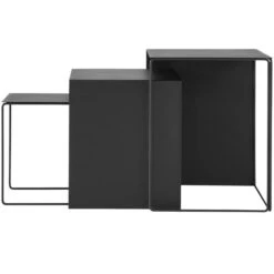 Ferm LIVING Tables Cluster 3 pièces, Noir