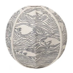 Ferm LIVING Abat-jour Brodé Stream, Blanc Cassé