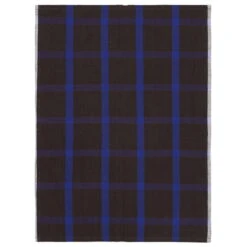 Ferm LIVING Torchon Hale, Marron - bleu