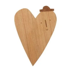 Ferm LIVING Lampe Murale Heart, Chêne Huilé