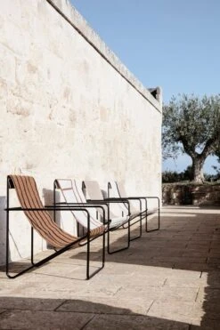 Ferm LIVING Fauteuil Lounge Desert, Noir - Rayures 12 Ferm LIVING Fauteuil Lounge Desert, Noir - Rayures -Ferm Living 51 1456