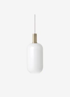 Ferm LIVING Socket Pendant Low, Laiton -Ferm Living 51062B5149 Opal