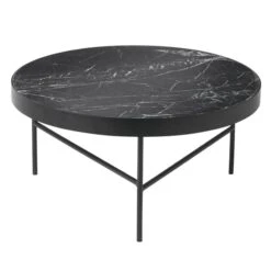 Ferm LIVING Table Marble, Grand Modèle, Noir