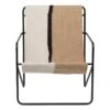 Ferm LIVING Fauteuil Lounge Desert, Noir - Soil