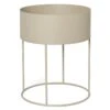 Ferm LIVING Jardinière Ronde Plant Box, Cashmere -Ferm Living 64fermliving plant box round cashmere ma