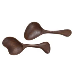 Ferm LIVING Couverts à Salade Os, Marron Foncé