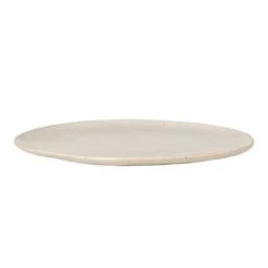 Ferm LIVING Grande Assiette Flow, Blanc Cassé Moucheté