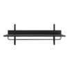 Ferm LIVING Étagère à Tringle Sector, Frêne Noir - Laiton Noir 2 Ferm LIVING Étagère à Tringle Sector, Frêne Noir - Laiton Noir -Ferm Living FL1104265324 musta saarni musta messinki ferm LIVING SS22 SectorRackShelf Black BlackBrass 1104265324 pack 1 kb