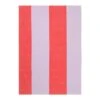 Ferm LIVING Torchon Hale, Rouge - lilas -Ferm Living FL1104265371 ferm LIVING SS22 HaleTeaTowel Red Lilac 1104265371 KB
