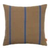 Ferm LIVING Coussin Grand, 50 x 50 cm, Olive - Bleu Vif