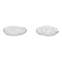 Ferm LIVING Pierres Décoratives En Verre Momento, Lot De 2, Transparent
