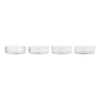 Ferm LIVING Bols De Service Ripple, Lot De 4, Transparent -Ferm Living FL1104266335 tarjoilukulho kirkas fermLIVING RippleServingBowls Clear 1104266335 pack 1 copy kb