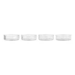 Ferm LIVING Bols De Service Ripple, Lot De 4, Transparent