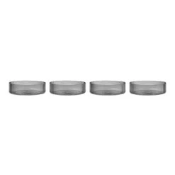 Ferm LIVING Bols De Service Ripple, Lot De 4, Smoke Grey