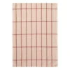 Ferm LIVING Torchon Hale, Rose - rouille 2 Ferm LIVING Torchon Hale, Rose - rouille -Ferm Living Hale Yarn dyed linen towel 100089 648