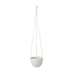 Ferm LIVING Grand Pot Suspendu Speckle, Blanc Cassé