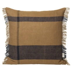 Ferm LIVING Coussin Dry, 50 x 50 cm, Sugar Kelp - Noir