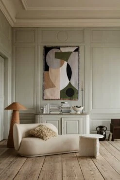 Ferm LIVING Couverture Entire, Tapisserie, Sable -Ferm Living fermLIVING AW21 MineralSculpturalTable EntireTapestryBlanket image 2