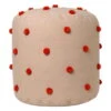 Ferm LIVING Pouf Tufté Dot, Camel - rouge -Ferm Living fermLIVING DotTuftedPouf CamelRed 1104264960 pack 1