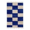 Ferm LIVING Tapis Noué Mara, L, Bleu Vif - Blanc Cassé -Ferm Living fermLIVING MaraKnottedRugs Large BrightBlueOffWhite 1104264889 pack 1