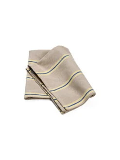 Ferm LIVING Torchon Hale, Huître - citron - Bleu Vif -Ferm Living fermLIVING SS22 HaleTeaTowel Oyster Lemon BrightBlue 1104265367 pack 4