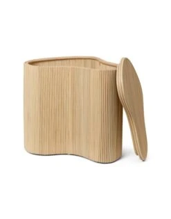 Ferm LIVING Table De Rangement Isola, 50 cm, Naturel 11 Ferm LIVING Table De Rangement Isola, 50 cm, Naturel -Ferm Living fermLIVING SS22 IsolaStorageTable Natural 1104265292 pack 3