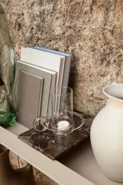 Ferm LIVING Bougeoir Luce, Transparent -Ferm Living fermLIVING SS22 TrayforPlantBox LuceCandleHolder image 1