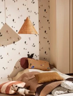 Ferm LIVING Abat-jour Dou 45 cm, Naturel -Ferm Living fermLIVING TheParkWallpaper DuoLampshade image