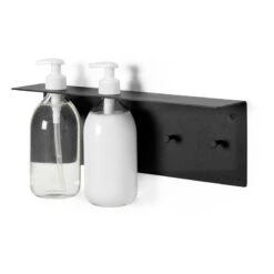 Ferm LIVING Étagère De Salle De Bains Dora, Noir -Ferm Living fermLIVING AW22 DoraBathroomShelf Black 1104266365 pack 3